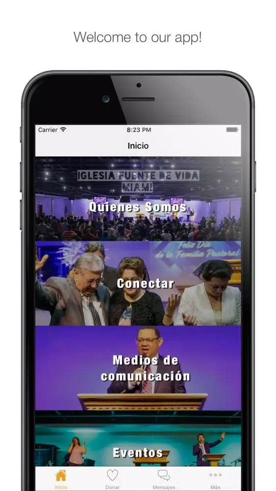 Captures d'écran de Iglesia Apostolica Fuente de V