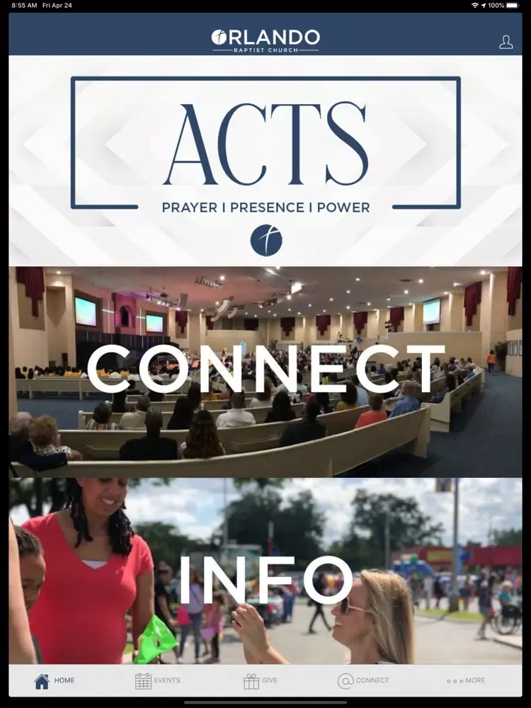 Скриншоты Orlando Baptist Church iPad 