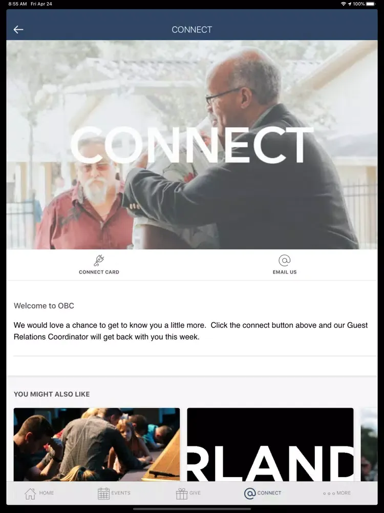 Скриншоты Orlando Baptist Church iPad 