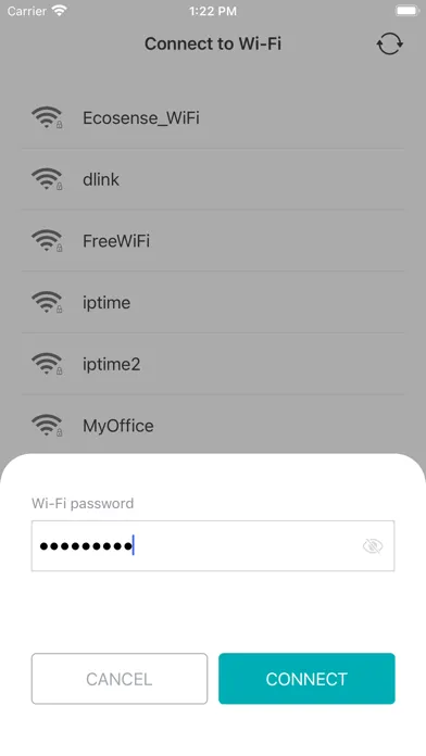 Tangkapan layar EG WiFi Config