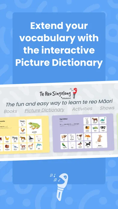ภาพหน้าจอของ Te Reo Singalong