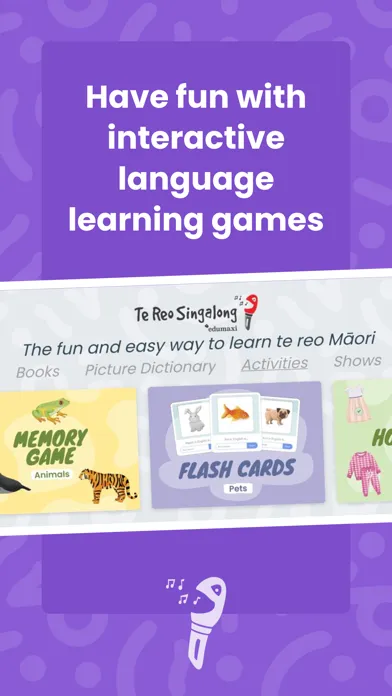 ภาพหน้าจอของ Te Reo Singalong