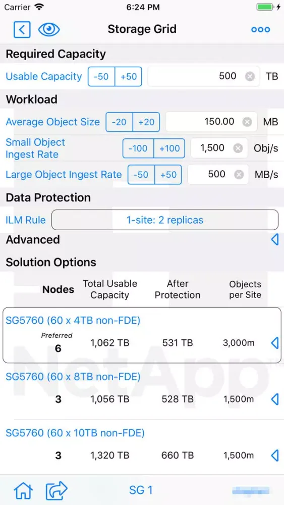 Скриншоты NGDC Sizer