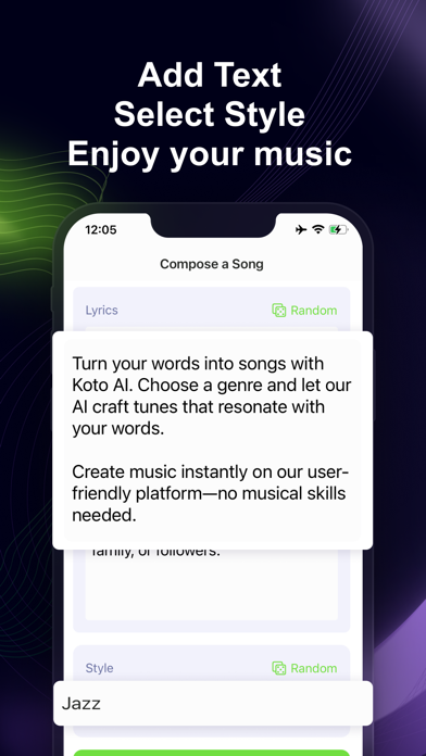 Koto AI: Generate Music应用截图