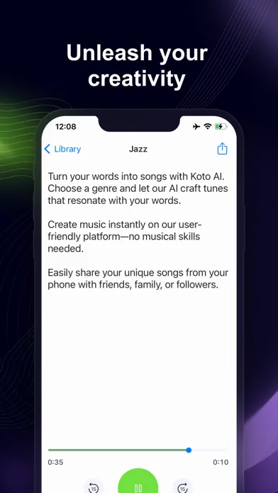Koto AI: Generate Music スクリーンショット
