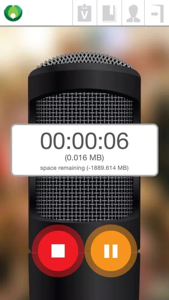ภาพหน้าจอของ Ambassador Sermon Recorder