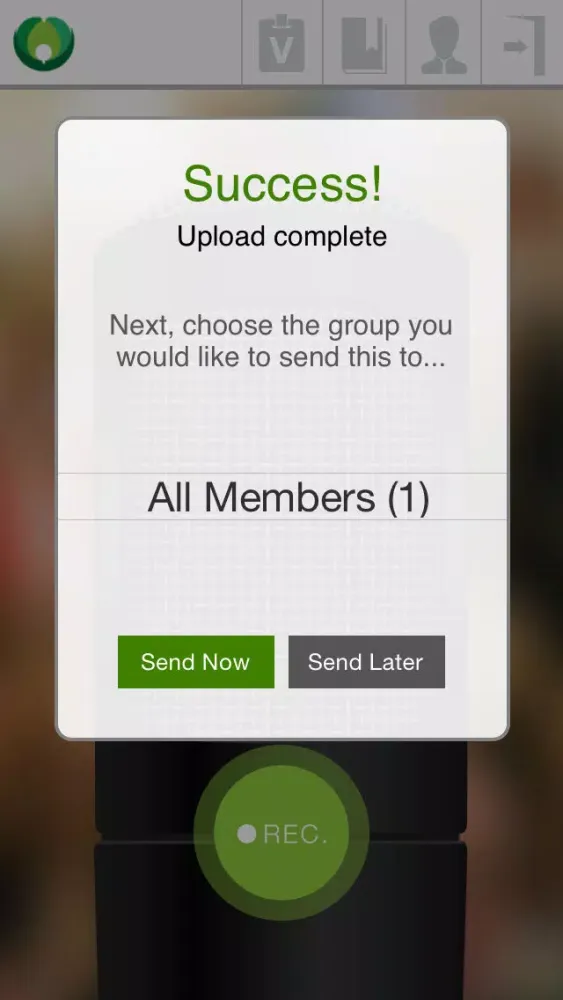 ภาพหน้าจอของ Ambassador Sermon Recorder