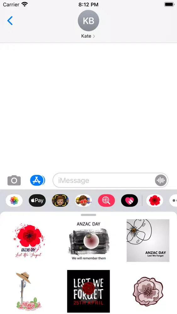 Anzac day stickers Screenshots