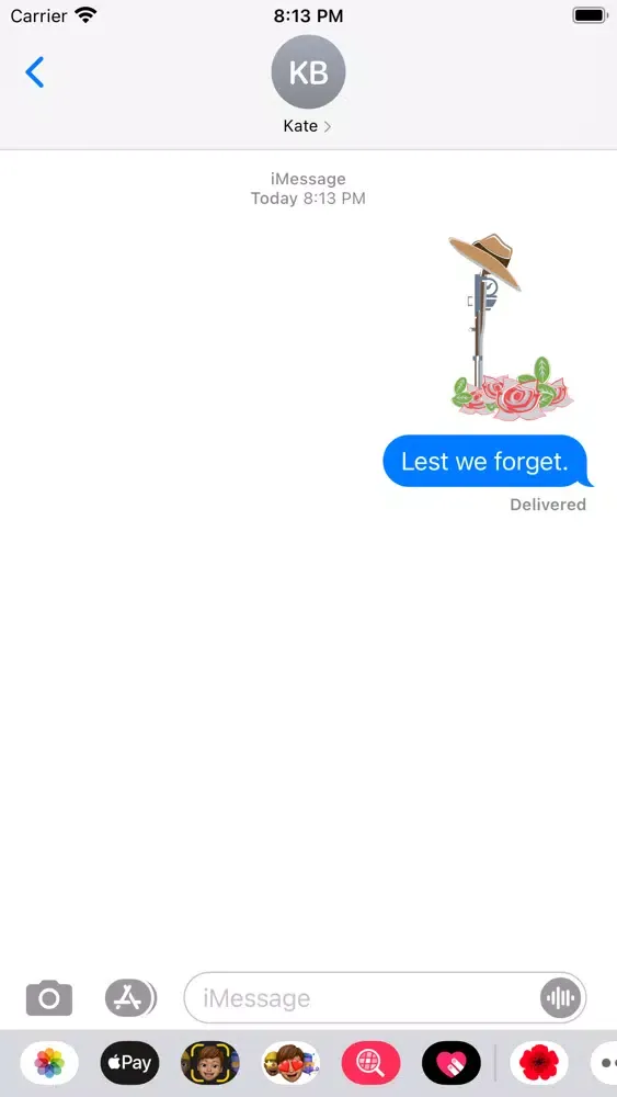 Anzac day stickers Screenshots