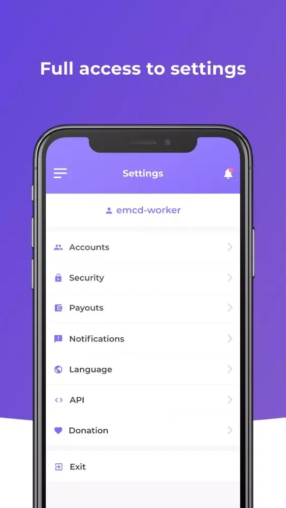 Zrzuty ekranu EMCD Pool App