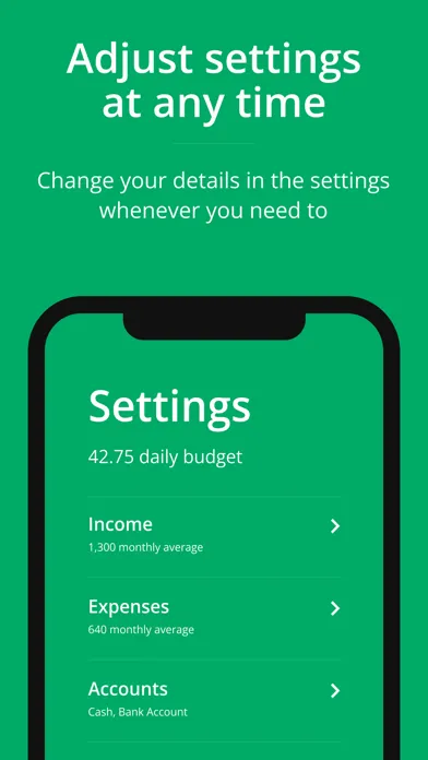 Zrzuty ekranu Allowance Budgeting