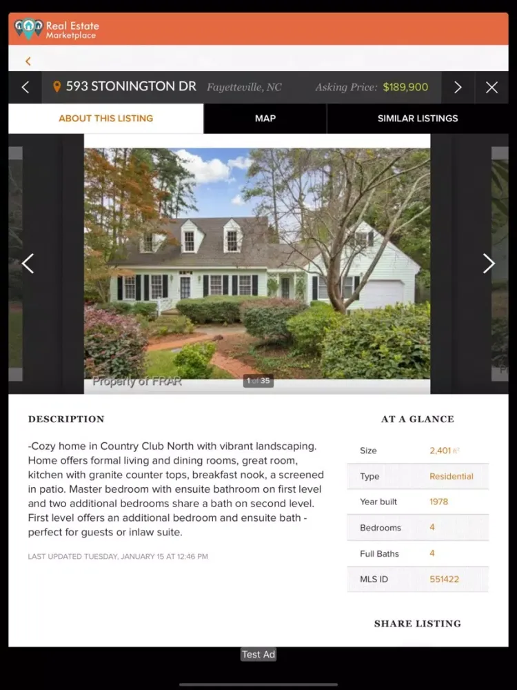 Real Estate Marketplace iPad 應用截圖