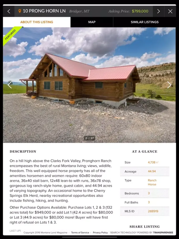 Montana Land Magazine iPad 應用截圖