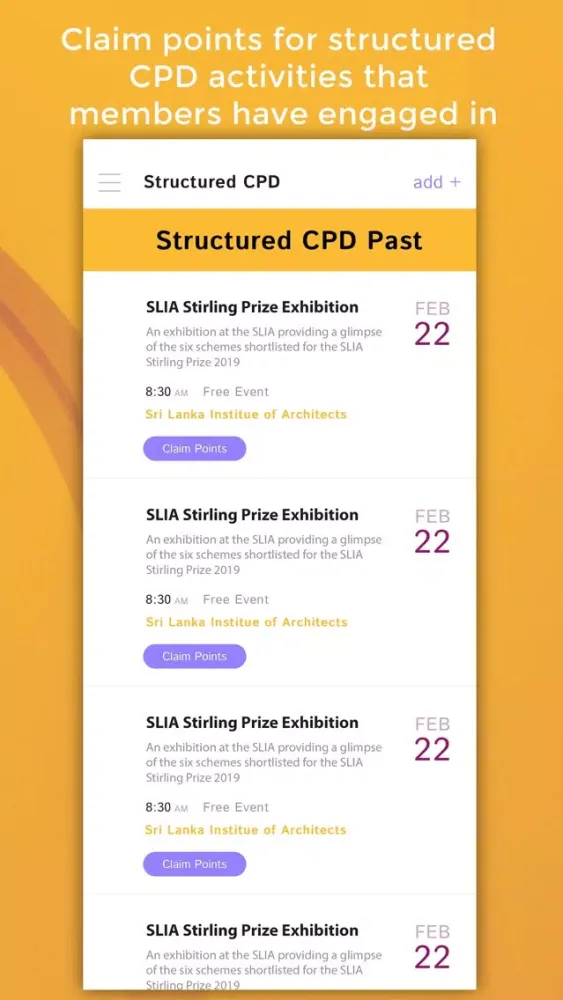 SLIA CPD سکرین شاٹس