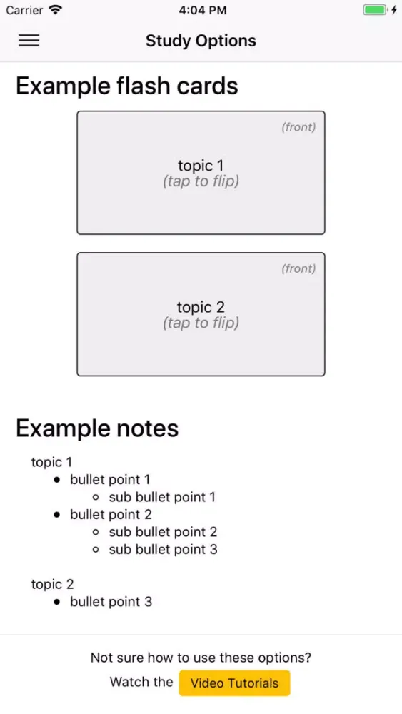 Zrzuty ekranu ShuffleStudy