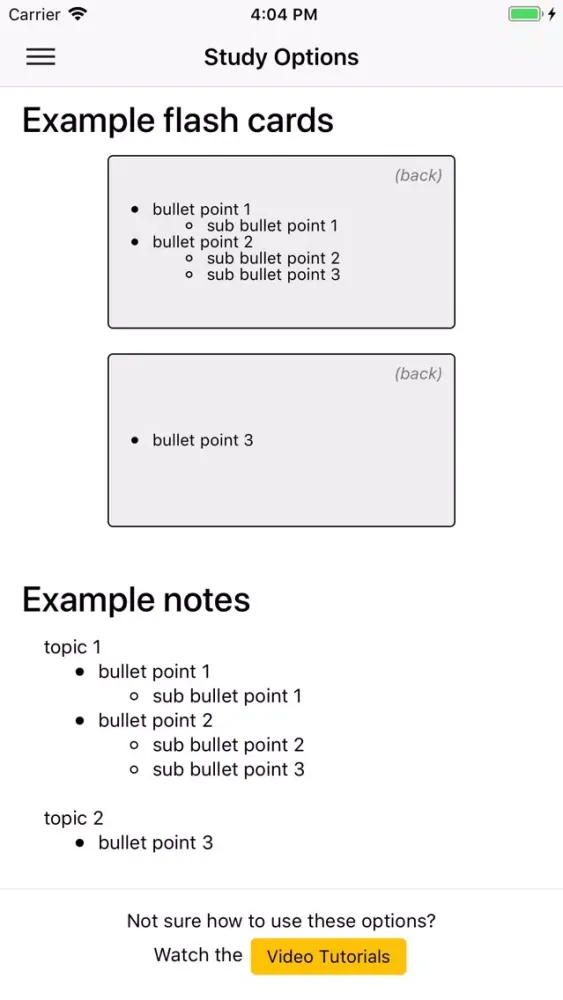 Zrzuty ekranu ShuffleStudy