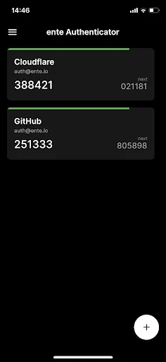 Ente Auth - 2FA Authenticator Screenshots
