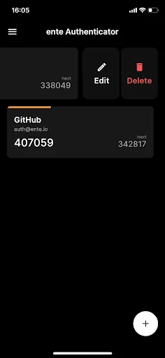 Ente Auth - 2FA Authenticator Screenshots