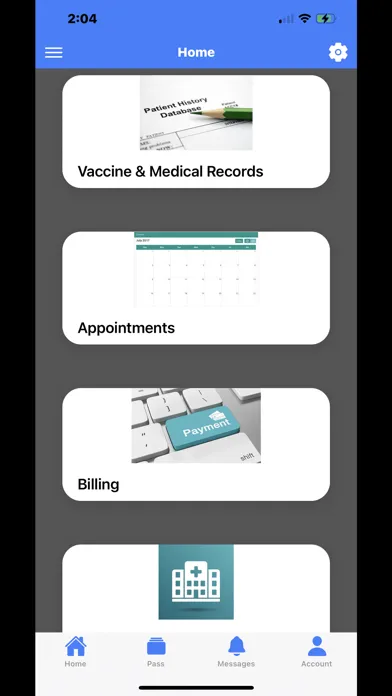 Screenshot di Aspen Patient Portal