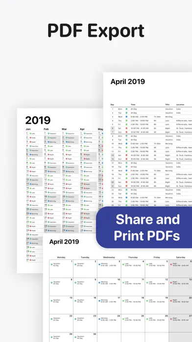 تصاویر Supershift Shift Work Calendar