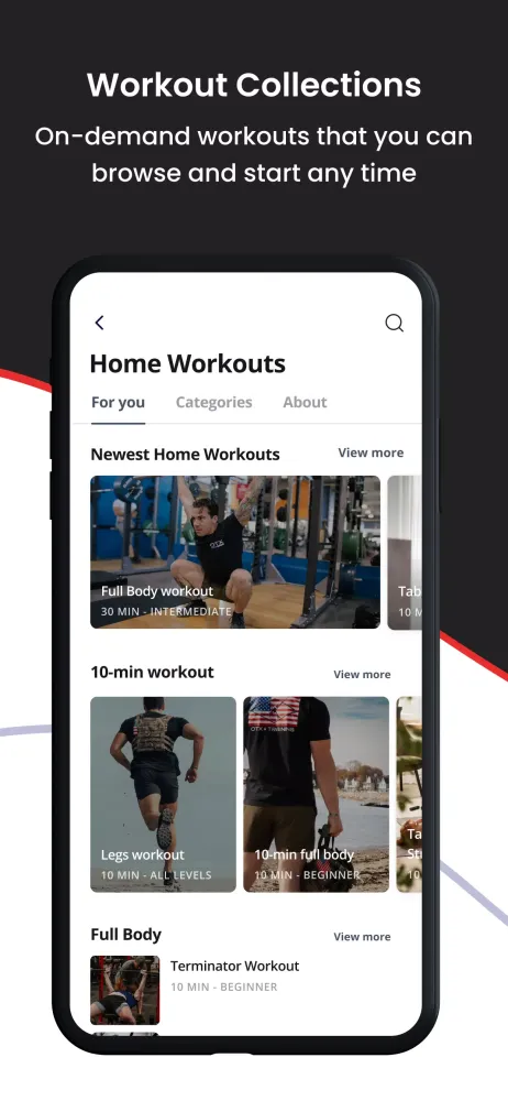 Capturas de pantalla de On The X Training
