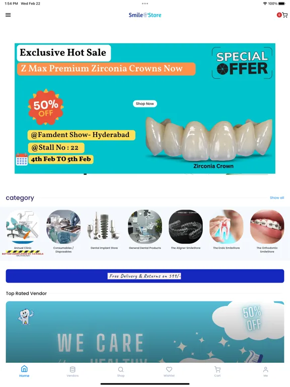 Smile Store India iPad  스크린샷