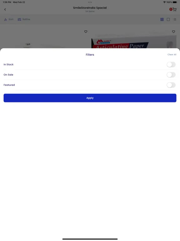 Smile Store India iPad  스크린샷