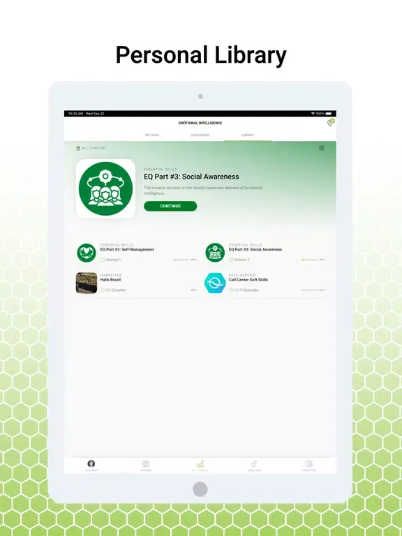 Capturas de tela do Halls Learning Academy iPad 