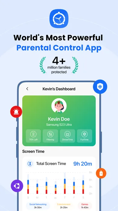 Tangkapan layar Parental Controls - FamilyTime