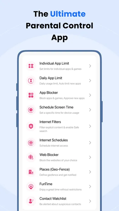 Tangkapan layar Parental Controls - FamilyTime