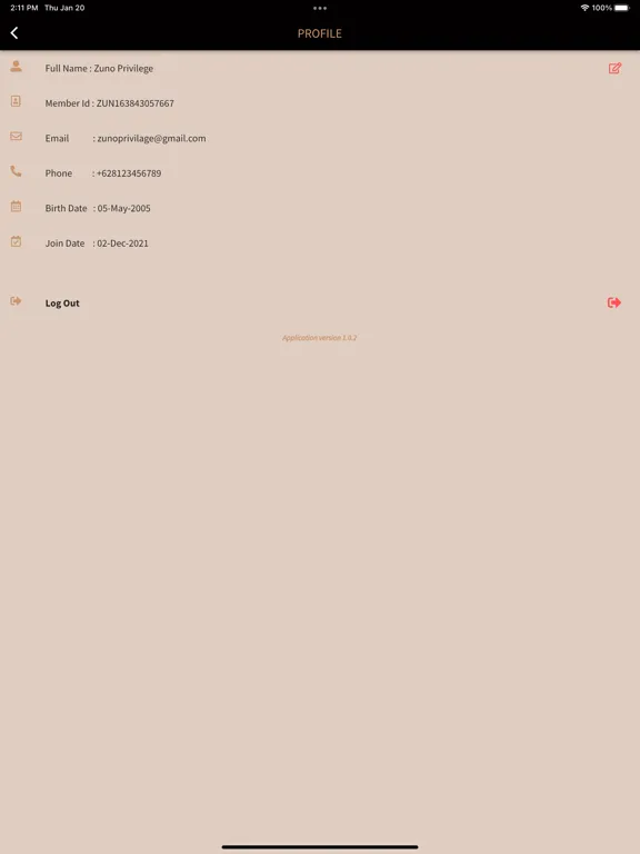 Zuno Privilege iPad  স্ক্রিনশট