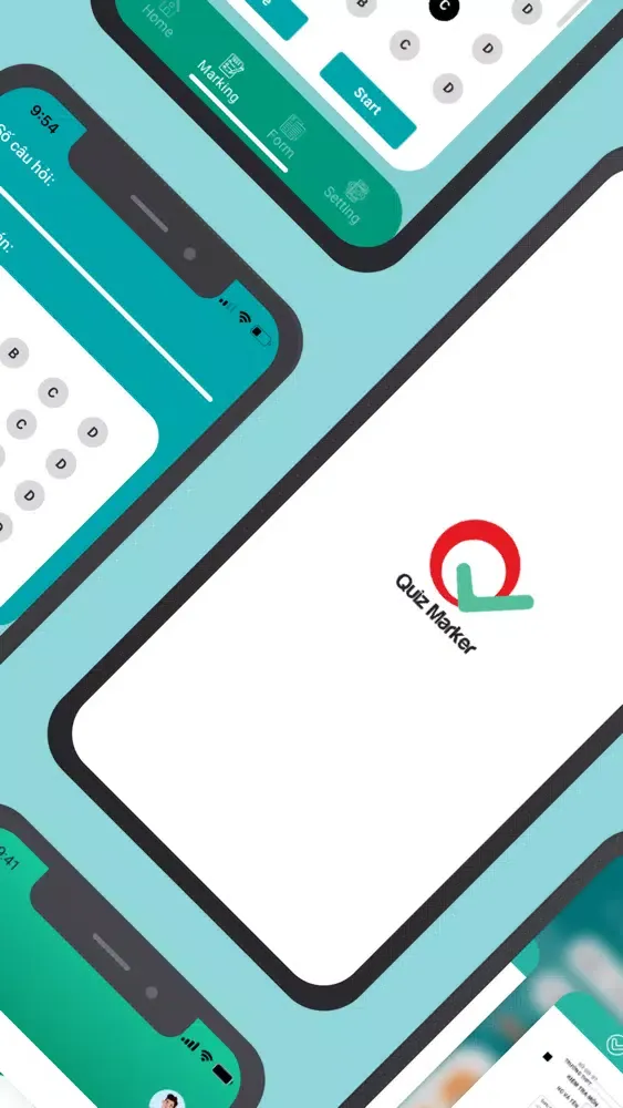 Tangkapan layar Quiz Marker - Chấm điểm AI