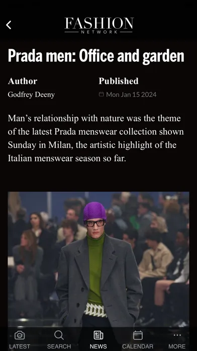ภาพหน้าจอของ Fashion Network