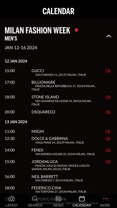 ภาพหน้าจอของ Fashion Network