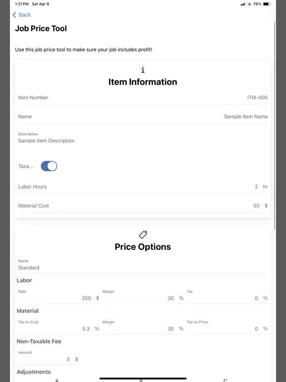 Fieldstone SM iPad 应用截图