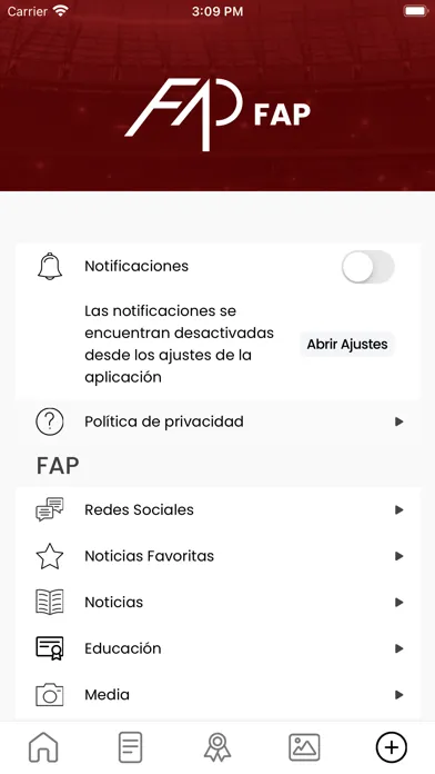 FAP سکرین شاٹس