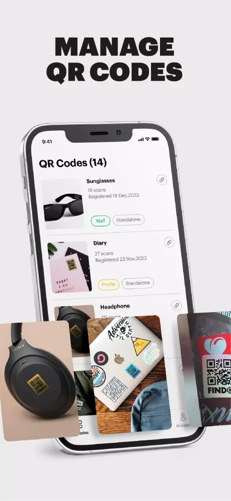 Captures d'écran de FindR - The QR Code Network