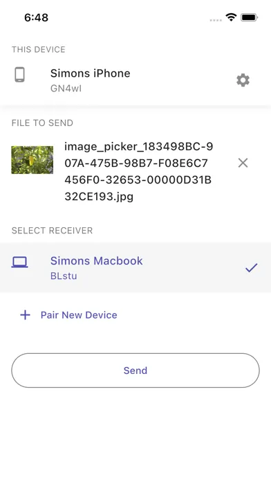 Screenshot di AirDash File Sharing