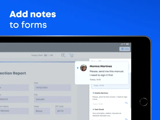 Fluix Tasks iPad スクリーンショット