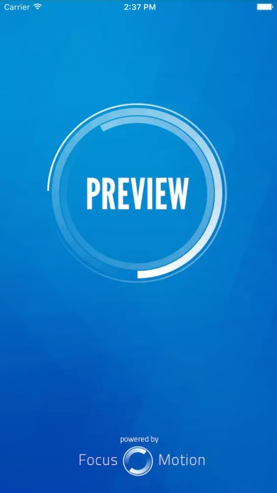 Tangkapan skrin FocusMotion Preview