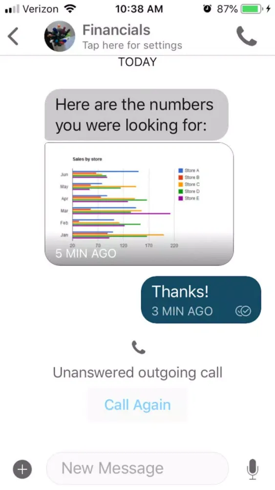 Capturas de pantalla de Forsta Messenger