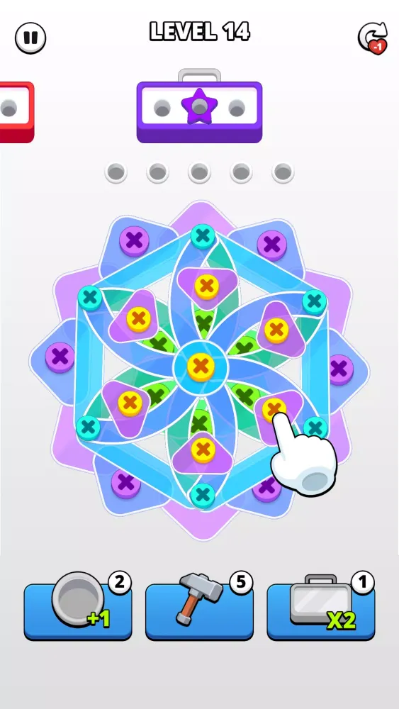 Captures d'écran de Puzzle Screw・Nuts & Bolts Game