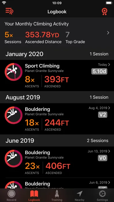 Ảnh chụp màn hình của Redpoint: Bouldering, Climbing