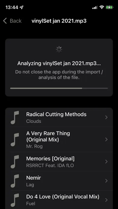 TrackList – Analyze DJ Sets Screenshots