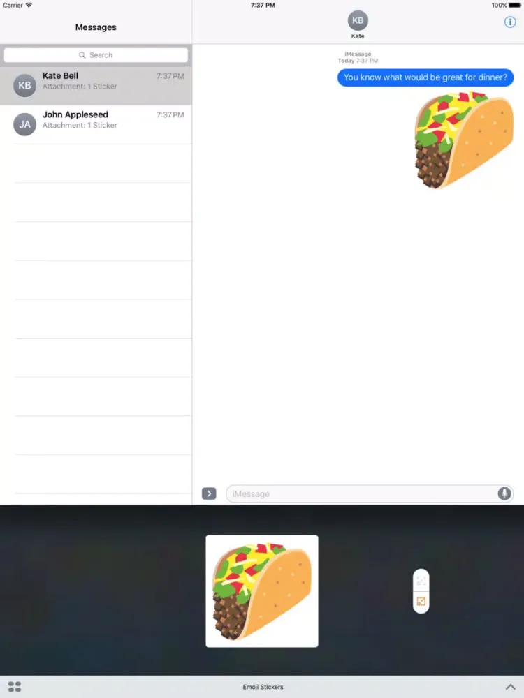 Bigmoji Stickers iPad  Screenshots