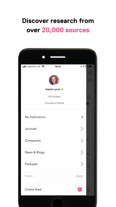 Ảnh chụp màn hình của Researcher: Discover & Discuss