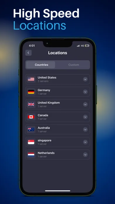 Ảnh chụp màn hình của VPN REX