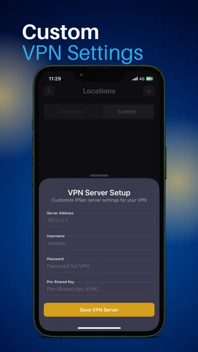 Ảnh chụp màn hình của VPN REX
