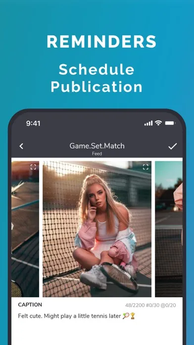 ภาพหน้าจอของ Garny: Preview for Instagram