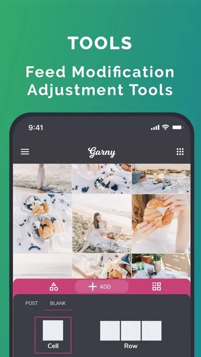 ภาพหน้าจอของ Garny: Preview for Instagram